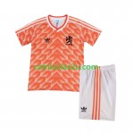 Camisolas de futebol Holanda Retro Criança Equipamento Principal 1988 Manga Curta